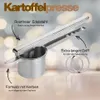 Spätzlepresse Edelstahl 3-in-1 mit 3 Siebeinsätzen – Produktbild-Vorschau 2