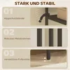 HOMCOM Konsolentisch Schmaler Flurtisch mit 3 Ebenen, 55 x Produktbild-Vorschau 5