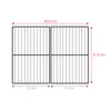 A diagram showing the dimensions of two grill grates side-by-side. Produktbild-Vorschau