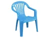Fauteuil enfant bleu clair Entièrement plastique, monobloc, Voir les images du produit 2