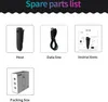 A list of spare parts for a camera, including the host, data line, instructions, and packing box. Náhled obrázku produktu