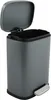A gray pedal trash can with its lid open, shown against a white background. Anteprima dell’immagine prodotto