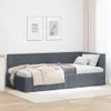 vidaXL Struttura letto ad angolo con testiera grigio scuro Anteprima dell’immagine prodotto 2