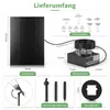 MIAJARD LED Solar Teichpumpen Solar 8W Springbrunnen Teich Produktbild-Vorschau 4