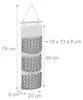 Relaxdays Hängeorganizer, 3 Fächer, Baumwolle, HxB: 74x20 Produktbild-Vorschau 6