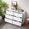 Comodino INONEFT con 6 cassetti, 100x34x73 cm, mobile Anteprima dell’immagine prodotto 6