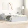 vidaXL Bettgestell Weiß 120x200 cm Produktbild-Vorschau 2