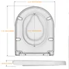 Toilettendeckel D Form WC-Sitze Toilettensitzbezug mit Produktbild-Vorschau 5