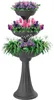 Pot de fleurs design - Trevy - D 50 x H 114 cm - Gris Voir les images du produit 3