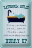 Blechschild Spruch 20x30cm Bathroom Rules if it is up put Produktbild-Vorschau 2