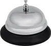 A silver and black reception bell on a white background. Podgląd zdjęcia produktu