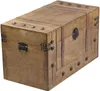 Coffre en bois de style colonial, brun, 62x34x36 cm, coffre Voir les images du produit 3