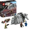 A LEGO Star Wars set featuring a spaceship, speeder bike, and minifigures, displayed alongside its packaging. Náhled obrázku produktu