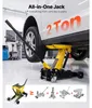 Cric hydraulique de 2 tonnes, cric plat en acier avec pompe Voir les images du produit 2