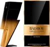 A product shot of Carolina Herrera Bad Boy Extreme Eau de Parfum for men, displayed next to its packaging. Podgląd zdjęcia produktu