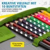 itenga Schüler-Etui Mäppchen geometrisches Muster 28 teilig Produktbild-Vorschau 5