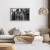 Gerahmtes Poster - Schwarzer Rahmen - Bäume drinnen Nebel - Produktbild-Vorschau 7