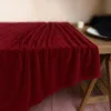 Matter Velours-Tischdecke in Bordeaux für Tisch 230×230 cm Produktbild-Vorschau 3