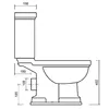 KLASSICO Nostalgie Stand-Kombi-WC Retro Stand-WC mit Produktbild-Vorschau 7