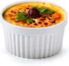 Bols à dessert & moules à crème brûlée - Blanc Voir les images du produit 3