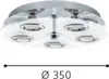 Eglo 30933 Cabo LED plafoniera 5x3W acciaio inox cromo Anteprima dell’immagine prodotto 7