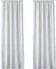Two white curtains hanging against a white background. Produktbild-Vorschau