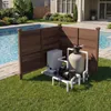 COSTWAY  2-tlg. Gartenzaun, Steckzaun 119x115,5cm(L x H), Produktbild-Vorschau 8
