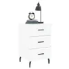 vidaXL Table de nuit blanc 40x40x66 cm bois composite Voir les images du produit 3