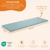 Set van 2 bierbankkussens 220 x 25 cm, turkoois, 4 cm dik, Productafbeelding-voorbeeld 2