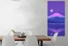 MuchoWow® Poster Mond - Berg - Lila 60x120 cm - Wandschmuck Produktbild-Vorschau 2