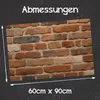 Küchenmatte 60x90 cm Vinylmatte Bodenmatte Dekoration - Rot Produktbild-Vorschau 5