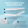 A diagram showing the layers of a mattress, with numbered callouts and descriptive text. Produktbild-Vorschau