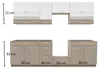 Küchenzeile 270 cm - Sonoma Beige Weiß - Ohne Arbeitsplatte Produktbild-Vorschau 7