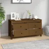 vidaXL Beistellschrank Honigbraun 100x40x54 cm Massivholz Produktbild-Vorschau 7