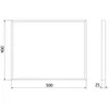 Mexen Loft lustro łazienkowe prostokątne 50 x 40 cm, rama Náhled obrázku produktu 5