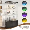 INONEFT Glasvitrine mit LED und 2 Türen, Vitrinenschrank Produktbild-Vorschau 6