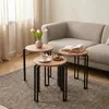 Carenza Home Beistelltisch 3er Set rund Couchtisch, Produktbild-Vorschau 1