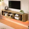 Merax wandmeubel voor de televisie met LED-verlichting, Productafbeelding-voorbeeld 6