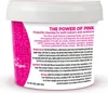 A close-up of a pink cleaning paste tub with product information and branding visible. Produktbild-Vorschau