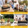 SunJas Holzkohlegrill Tragbar Klappgrill Koffergrill Produktbild-Vorschau 7