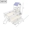 Merax Kinderbett 90x200 cm mit Ausziehbett 90x190, Hausbett Produktbild-Vorschau 5