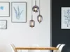 Globo Lighting lampada a sospensione in metallo nero, 3x Anteprima dell’immagine prodotto 6