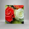Bilder auf glas - Blumen Blumenstrauß Rose - 60x60cm - Produktbild-Vorschau 3