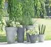 Květináč Cube beton effect antracit 14 cm Náhled obrázku produktu 5