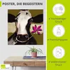 ARTland Poster Glückliche Kuh I Größe: 40x40 cm Produktbild-Vorschau 2
