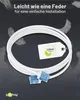 Ultraflexibles CAT 6A Patchkabel, slim, U/UTP, weiß Produktbild-Vorschau 6