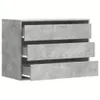 Cassettiera Angolo Grigio Cemento 80x41x58cm Legno Anteprima dell’immagine prodotto 5