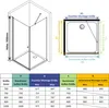 IMPTS 80 x 80 cm Duschkabine Duschabtrennung Glas Duschtür Produktbild-Vorschau 6