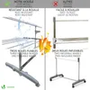 VOUNOT® Mobiler Turmwäscheständer für Innen, Wäscheturm Produktbild-Vorschau 6