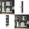 A collage of bathroom vanity and storage units in a modern setting. Náhled obrázku produktu